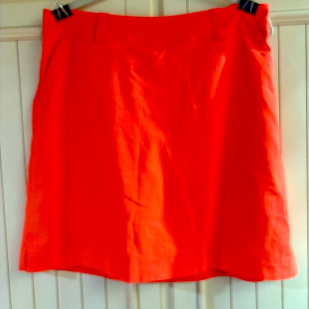 Vibrant Orange Women's Golf  Skirt